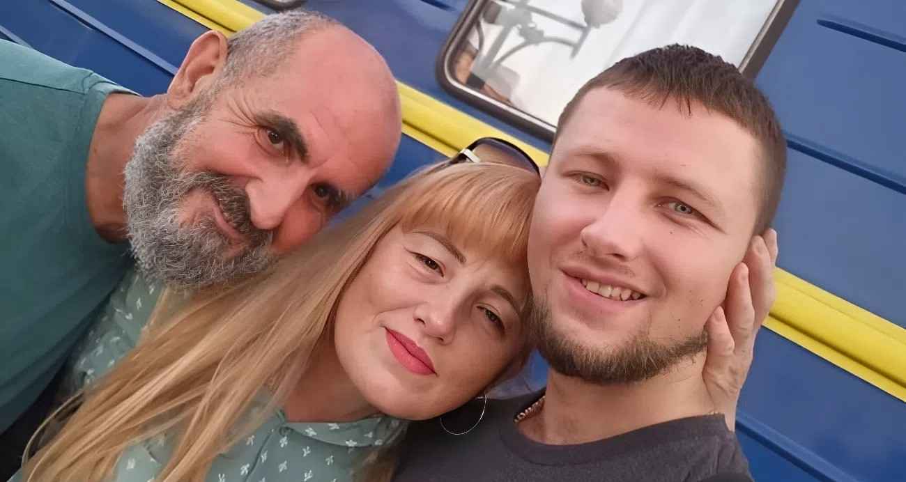 Микола Петровський разом із батьком Миколою та мамою Любов’ю